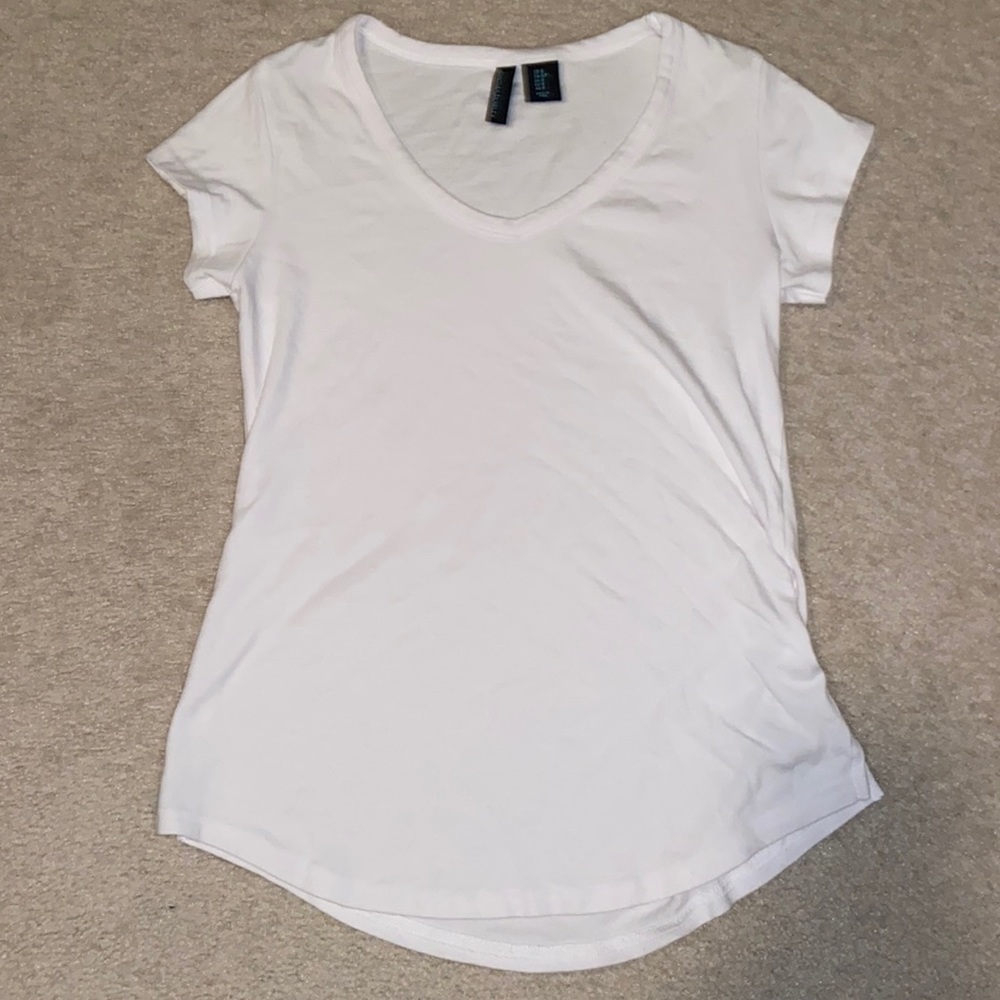 Cynthia Rowley White V-Neck